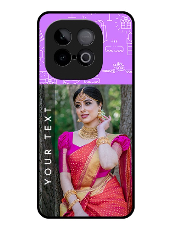 Custom iQOO Neo 10 5G Custom Metal Phone Case - Birthday Icons Design