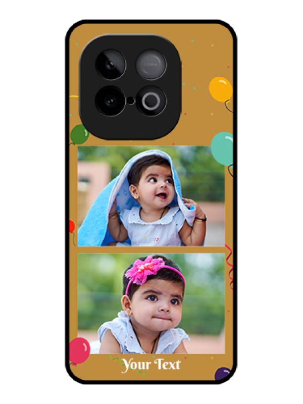 Custom iQOO Neo 10 5G Custom Metal Phone Case - Image Holder With Birthday Celebrations Design
