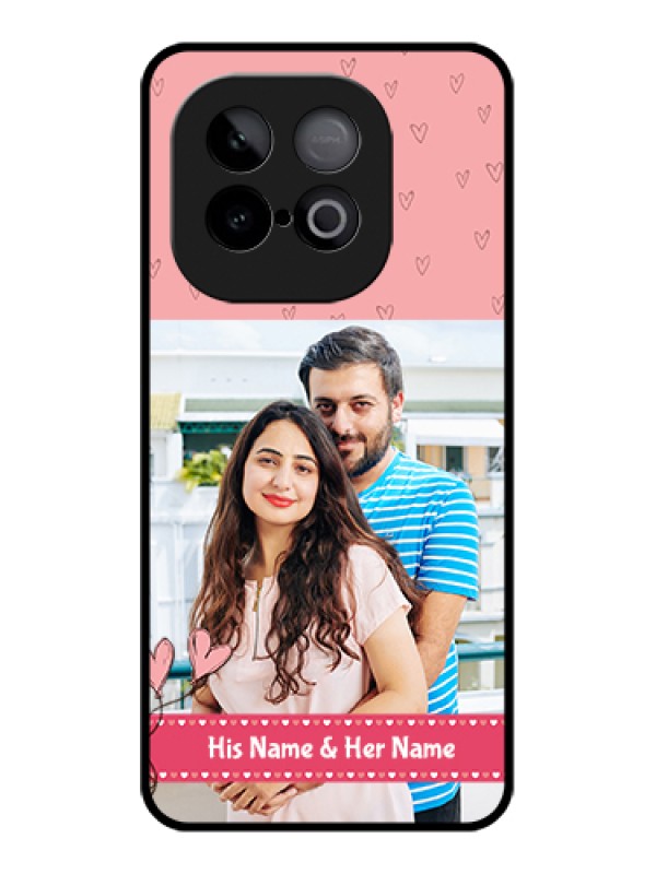 Custom iQOO Neo 10 5G Custom Metal Phone Case - Love Design Peach Color