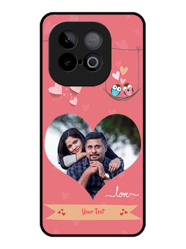 Custom iQOO Neo 10 5G Custom Metal Phone Case - Peach Color Love Design