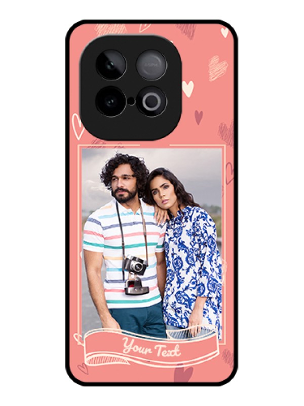 Custom iQOO Neo 10 5G Custom Metal Phone Case - Love Doodle Art Design