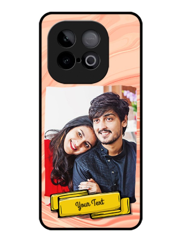 Custom iQOO Neo 10 5G Custom Metal Phone Case - Marble Texture Design