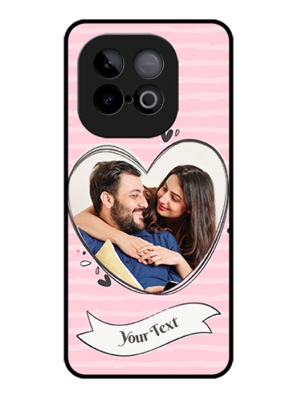 Custom iQOO Neo 10 5G Custom Metal Phone Case - Vintage Heart Design