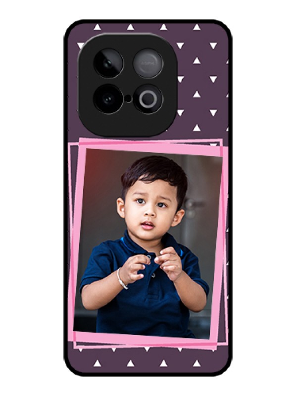 Custom iQOO Neo 10 5G Custom Metal Phone Case - Triangle Pattern Dotted Design