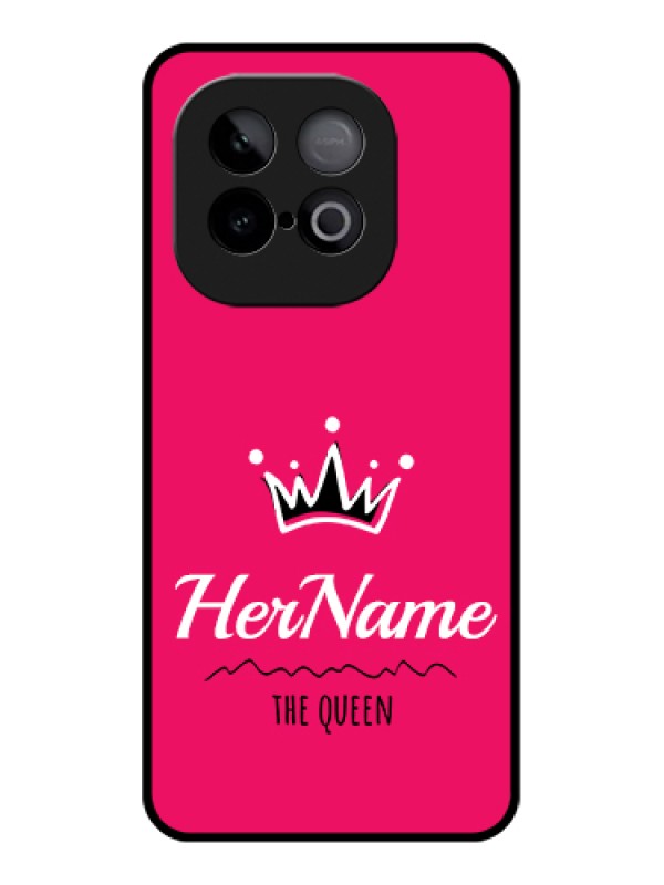 Custom iQOO Neo 10 5G Custom Metal Phone Case - Queen With Name Design