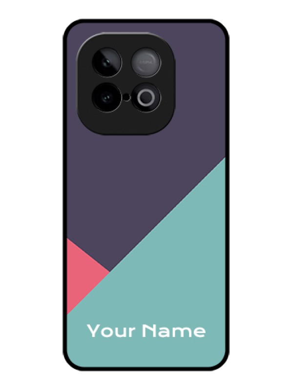 Custom iQOO Neo 10 5G Custom Metal Phone Case - Tri Color Abstract Design