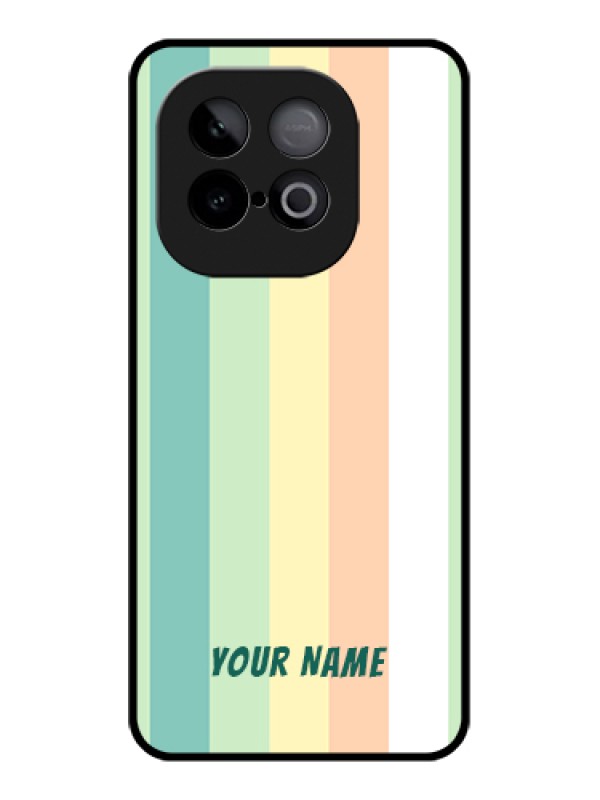 Custom iQOO Neo 10 5G Custom Metal Phone Case - Multi - Colour Stripes Design