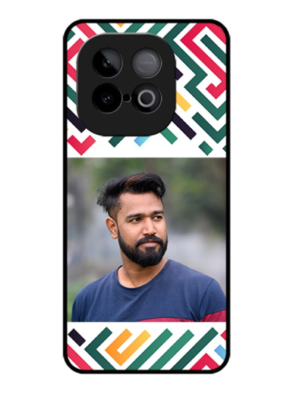 Custom iQOO Neo 10 5G Custom Metal Phone Case - Colorful Maze Pattern Design