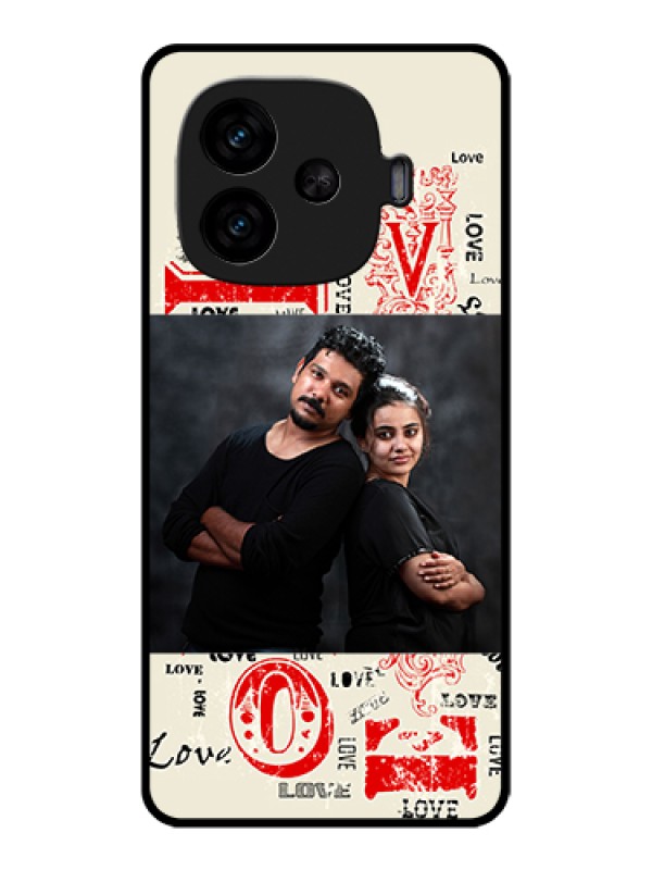 Custom iQOO Neo 10R 5G Custom Metal Phone Case - Trendy Love Design Case