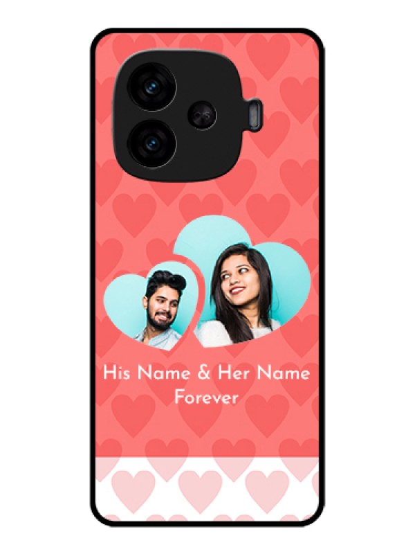 Custom iQOO Neo 10R 5G Custom Metal Phone Case - Couple Pic Upload Design