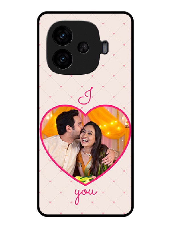 Custom iQOO Neo 10R 5G Custom Metal Phone Case - Heart Shape Design