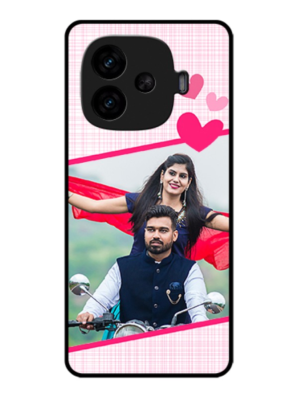 Custom iQOO Neo 10R 5G Custom Metal Phone Case - Love Shape Heart Design