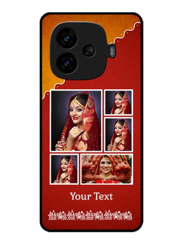 Custom iQOO Neo 10R 5G Custom Metal Phone Case - Wedding Pic Upload Design