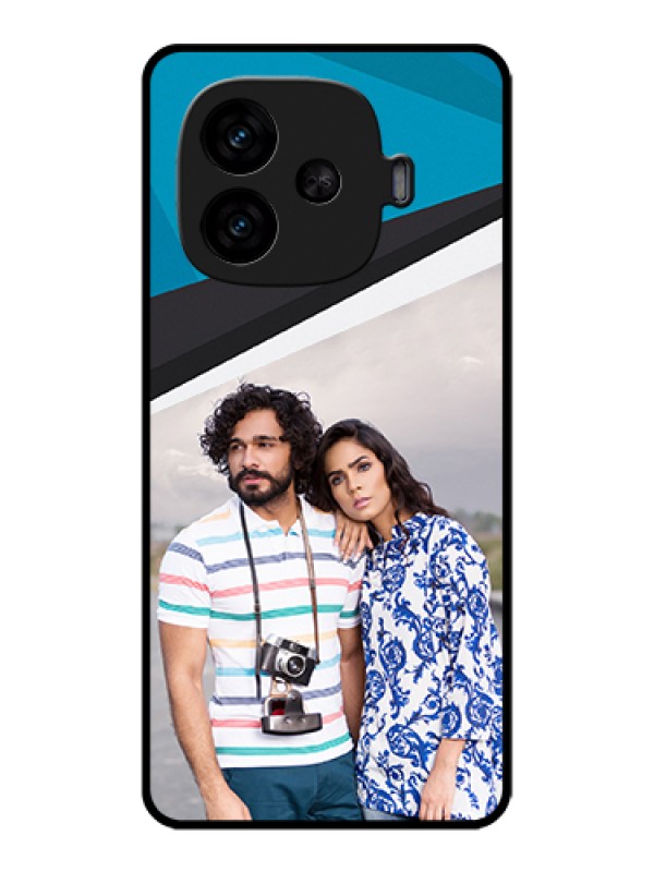 Custom iQOO Neo 10R 5G Custom Metal Phone Case - Simple Pattern Photo Upload Design