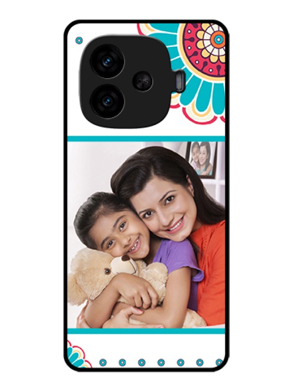 Custom iQOO Neo 10R 5G Custom Metal Phone CaseViolet Love Dots Design