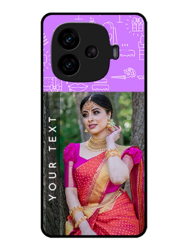 Custom iQOO Neo 10R 5G Custom Metal Phone CaseRed Love Pattern Design