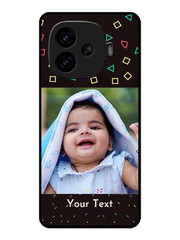 Custom iQOO Neo 10R 5G Custom Metal Phone CaseViolet Color Pattern Design