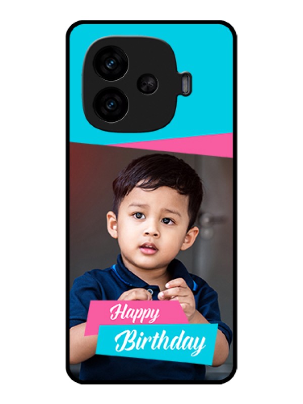 Custom iQOO Neo 10R 5G Custom Metal Phone CaseViolet Pattern Design