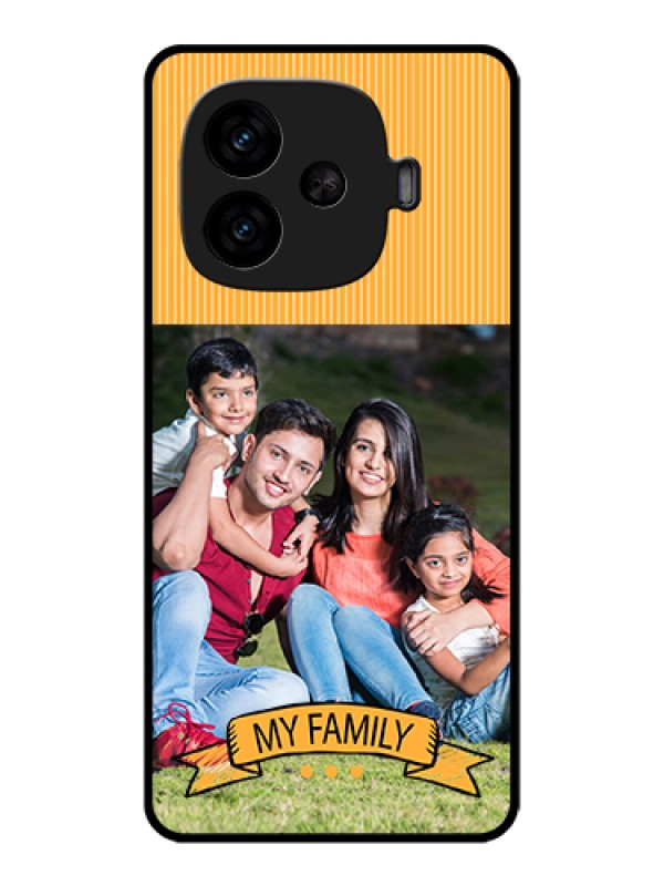 Custom iQOO Neo 10R 5G Custom Metal Phone CaseYellow and Blue Design