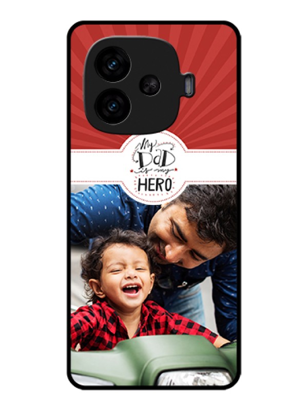 Custom iQOO Neo 10R 5G Custom Metal Phone CaseSimple Blue Color Design