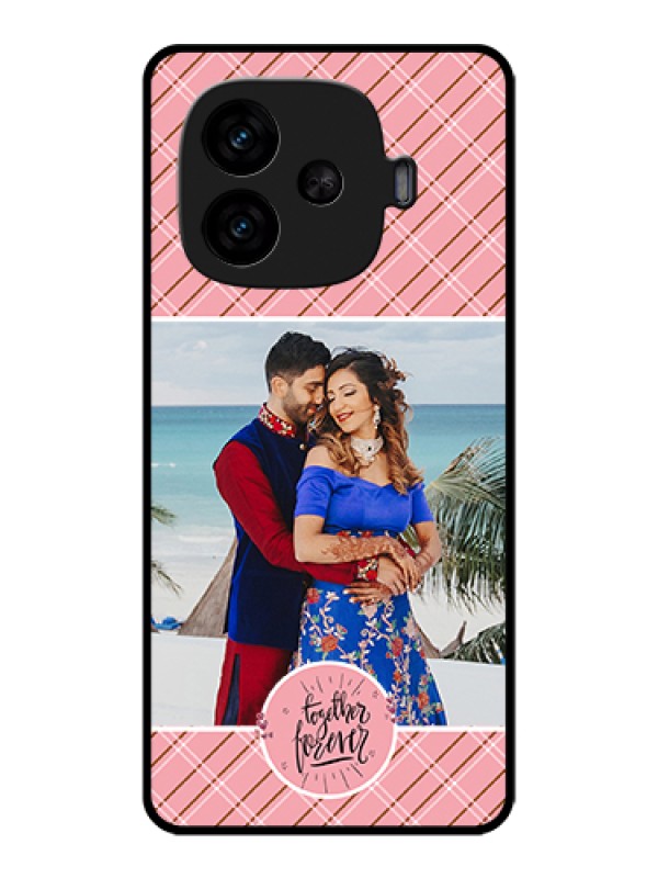 Custom iQOO Neo 10R 5G Custom Metal Phone CaseSimple Royal Blue Design