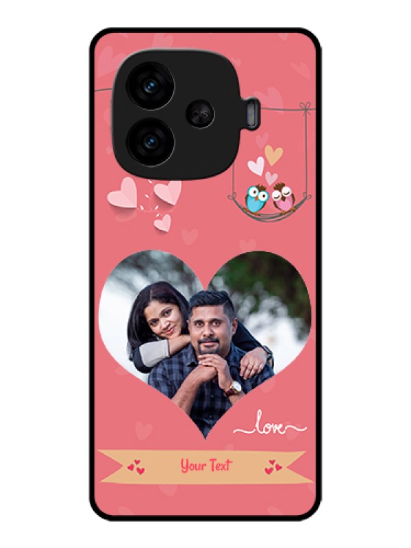 Custom iQOO Neo 10R 5G Custom Metal Phone CasePink Pattern Design