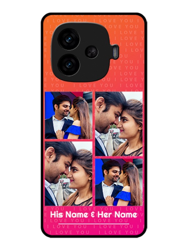 Custom iQOO Neo 10R 5G Custom Metal Phone Case2 Image Holder With Pattern Design