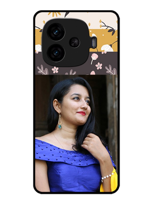 Custom iQOO Neo 10R 5G Custom Metal Phone CaseWooden Texture Design