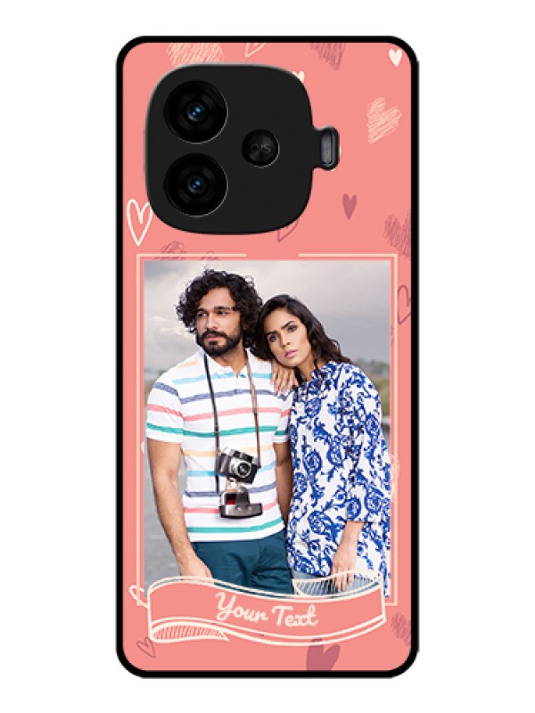 Custom iQOO Neo 10R 5G Custom Metal Phone CaseLove Doodle Pattern