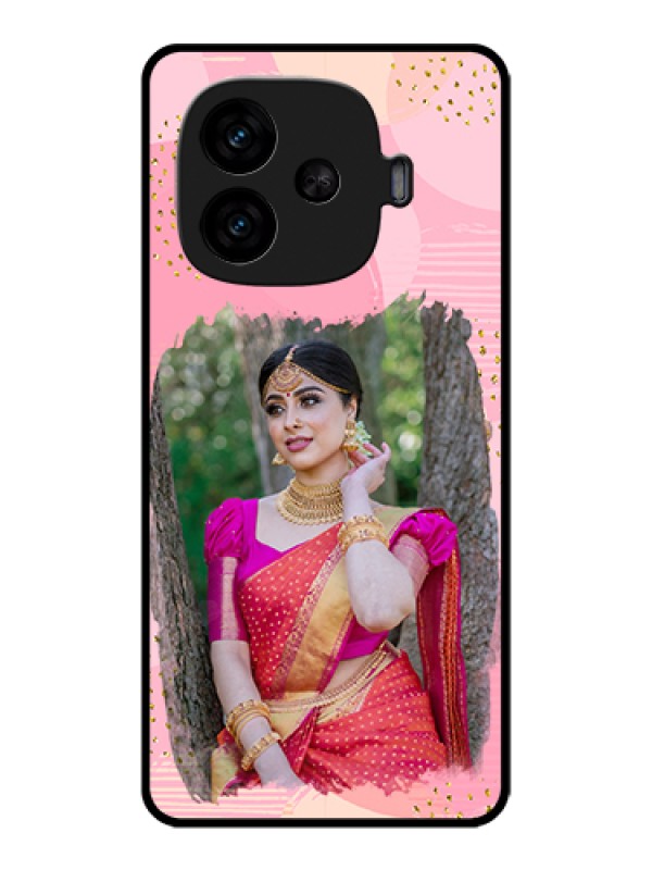 Custom iQOO Neo 10R 5G Custom Metal Phone CaseWater Color Design With Bird Icons