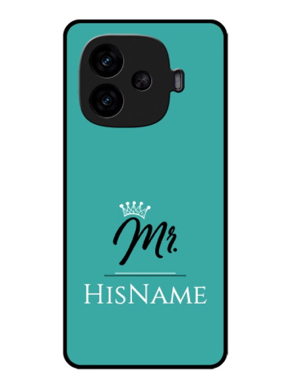 Custom iQOO Neo 10R 5G Custom Metal Phone CaseBlue Color Couple Design