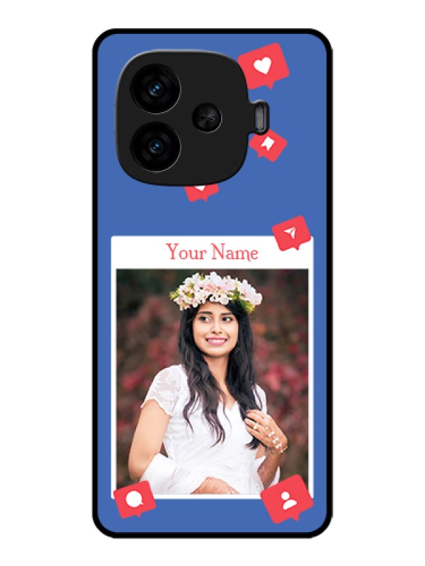 Custom iQOO Neo 10R 5G Custom Metal Phone CaseLove Floral Design