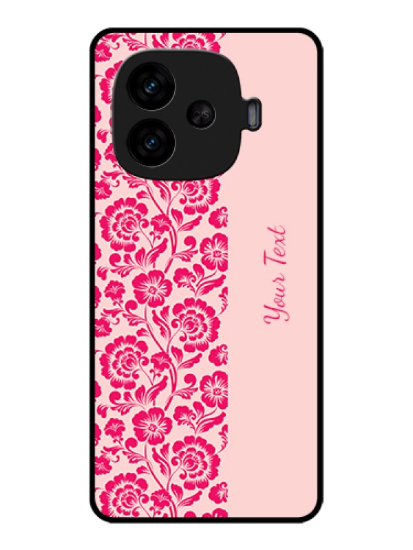 Custom iQOO Neo 10R 5G Custom Metal Phone CaseYellow Abstract Design