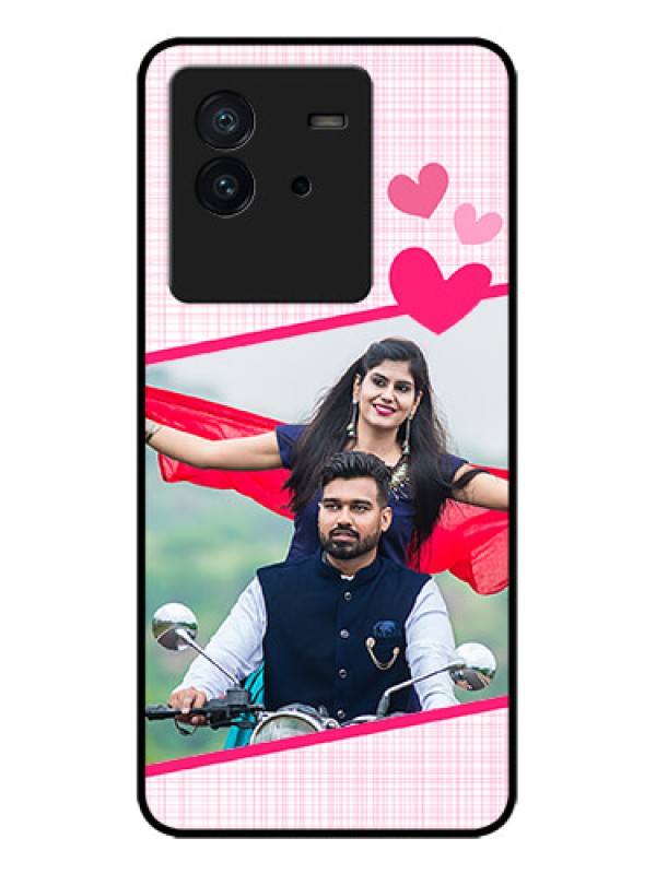 Custom iQOO Neo 6 5G Custom Metal Phone CaseLove Shape Heart Design