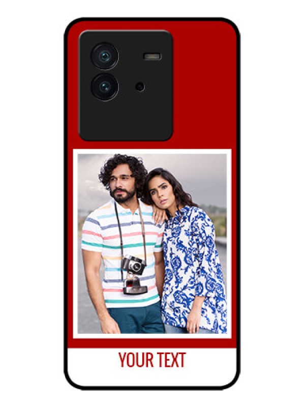 Custom iQOO Neo 6 5G Custom Metal Phone CaseRed Color Design