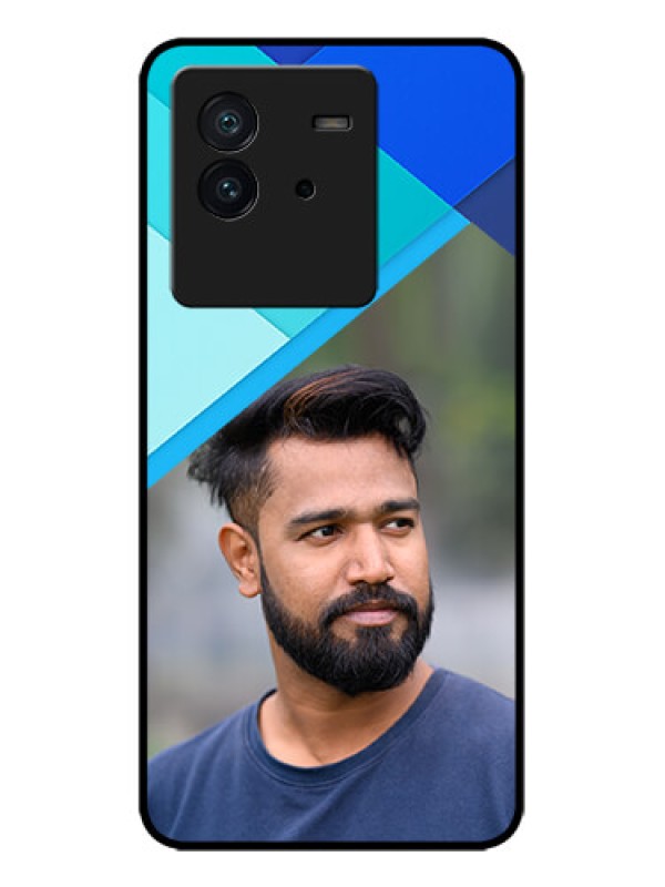 Custom iQOO Neo 6 5G Custom Metal Phone CaseBlue Pattern Design