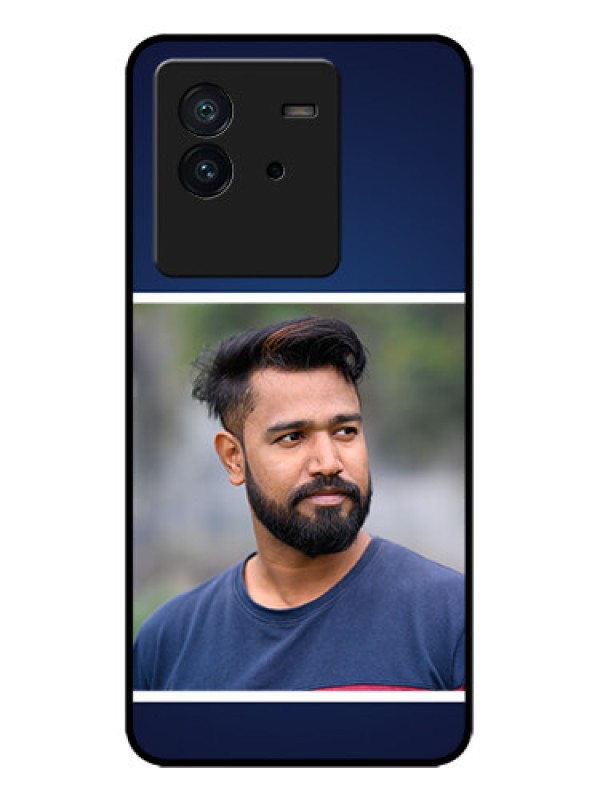 Custom iQOO Neo 6 5G Custom Metal Phone CaseSimple Royal Blue Design