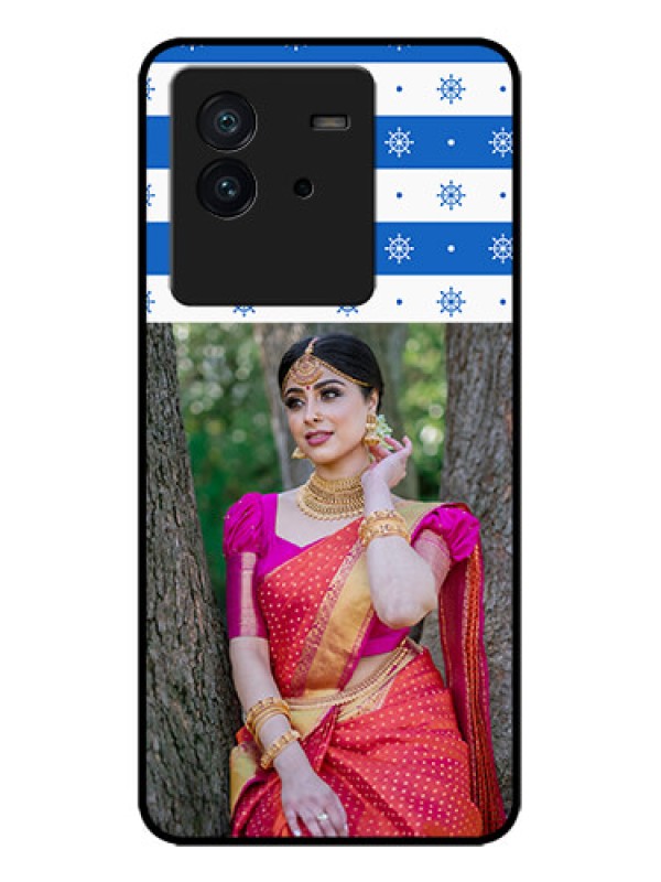 Custom iQOO Neo 6 5G Custom Metal Phone CaseSnow Pattern Design