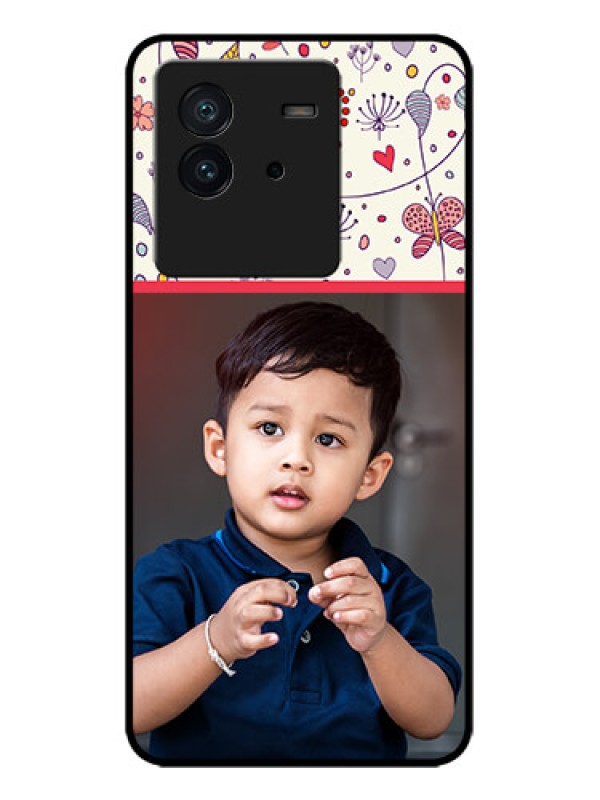 Custom iQOO Neo 6 5G Custom Metal Phone CasePremium Floral Design