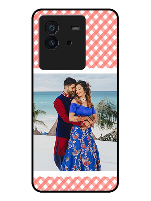 Custom iQOO Neo 6 5G Custom Metal Phone CasePink Pattern Design