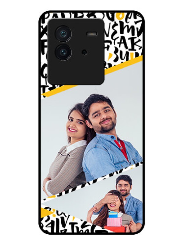 Custom iQOO Neo 6 5G Custom Metal Phone CaseLetters Pattern Design