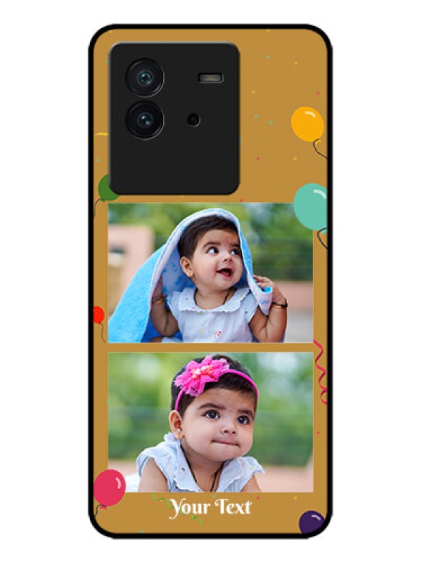 Custom iQOO Neo 6 5G Custom Metal Phone CaseImage Holder With Birthday Celebrations Design