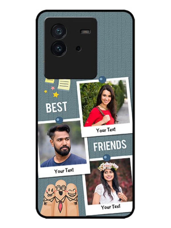 Custom iQOO Neo 6 5G Custom Metal Phone CaseSticky Frames And Friendship Design