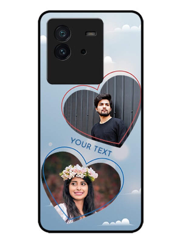 Custom iQOO Neo 6 5G Custom Metal Phone CaseBlue Color Couple Design