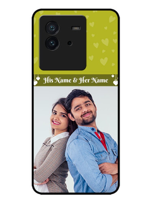 Custom iQOO Neo 6 5G Custom Metal Phone CaseYou and Me Heart Design