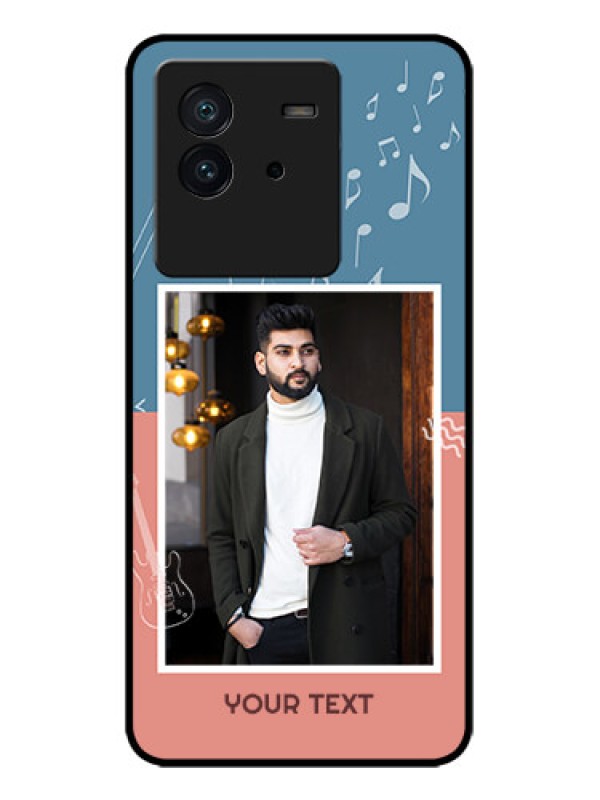 Custom iQOO Neo 6 5G Custom Metal Phone CaseWith Color Musical Note Design