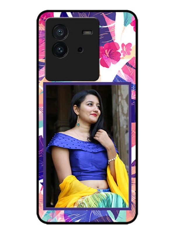 Custom iQOO Neo 6 5G Custom Metal Phone CaseAbstract Floral Design