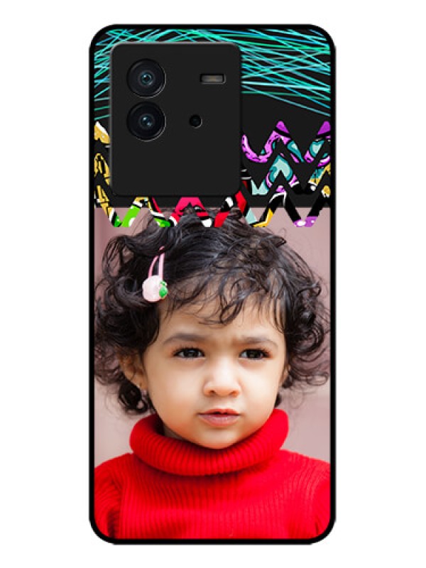 Custom iQOO Neo 6 5G Custom Metal Phone CaseNeon Abstract Design