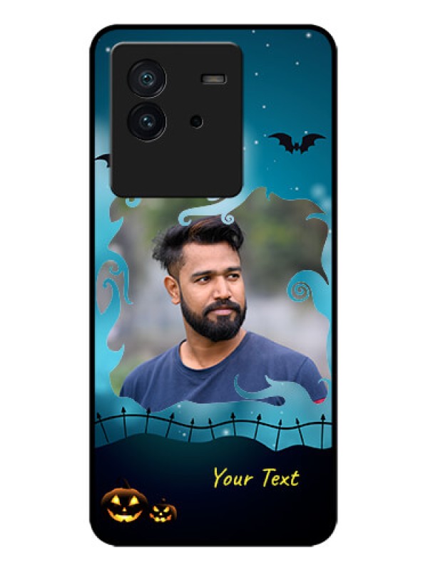 Custom iQOO Neo 6 5G Custom Metal Phone CaseHalloween Frame Design