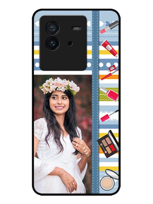 Custom iQOO Neo 6 5G Custom Metal Phone CaseMakeup Icons Design